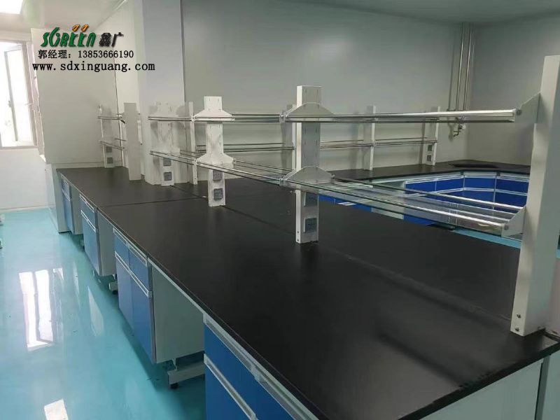 山東實(shí)驗室家具試驗臺理化板試劑架實(shí)驗桌